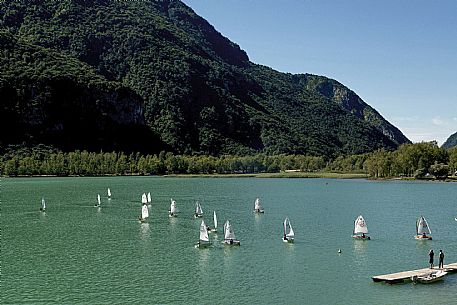 Mini Yacht race at Cavazzo lake